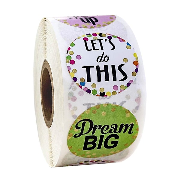 500 kpl/rulla Tarrat Kraft-paperi Liima-tarrat Scrapbooking C&