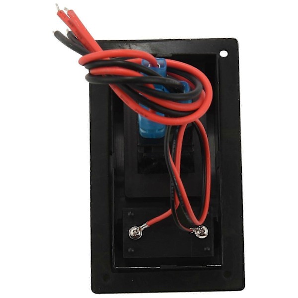 12-24V LED Dobbel Batteri Testpanel Vippebryter Bil Lastebil Marine Båt Voltmeter 4P