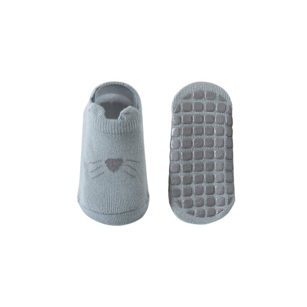 ##/5-pack Babyflickor & Pojkar 5 Par Strumpor Bomullsstrumpor med Halkskydd för Småbarn med Cartoon-Mönster Passar för Barn 1-3 År##/
