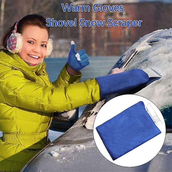 ##/Is-skrape med hansker, vindusskrape, snøskrape for vindu##/