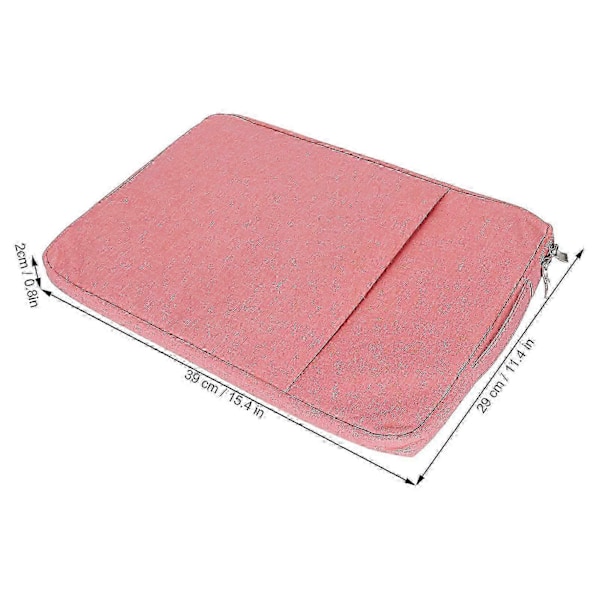 Laptopveske 15,6 tommer Dobbeltlagsdesign Polyester Laptop Bæreveske
