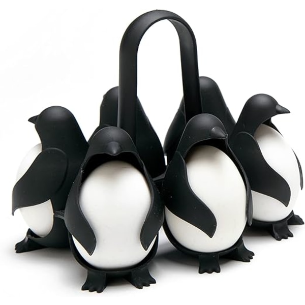 Egguins - Universal äggställ - äggkokare - äggkoppar - roliga ägg