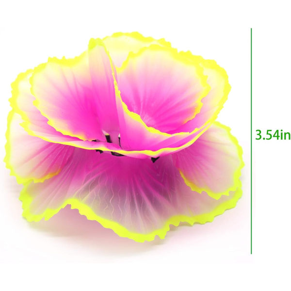 Dekorativ hartskorall för akvarium - glödande effekt - lila