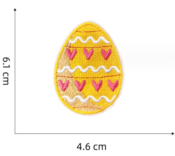 9 Stykker Påske Broderi Stryke-på-lapp, Broderi Klistremerke Jern