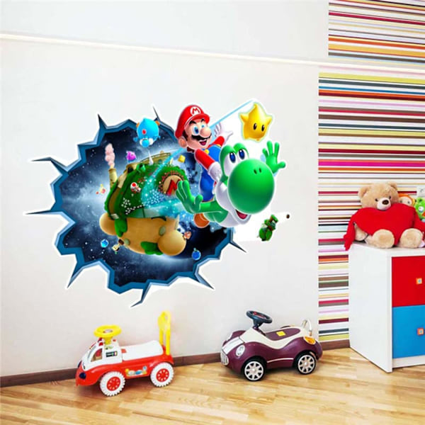 Yksi 33,3 cm × 47 cm seinätarra Mario-juliste, seinäkoriste Sup