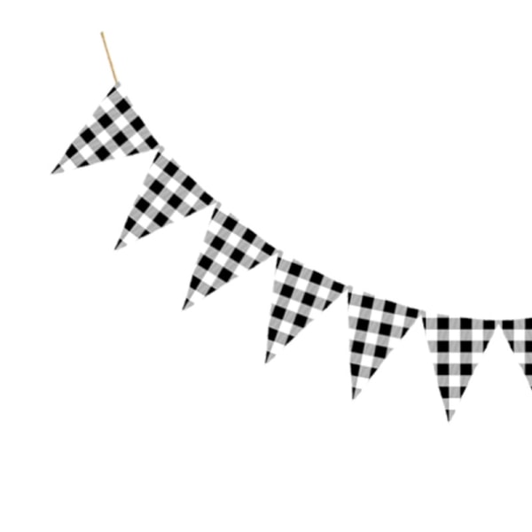4 stk. Ternet Banner Racing Flag Party Flag Banner Prop til