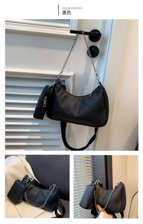 ##/Olkalaukku, kainalokassi, nylon, vedenpitävä, anoppilaukku##/