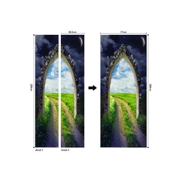 3D-taikaovitarra, seinätarra, ovitarra