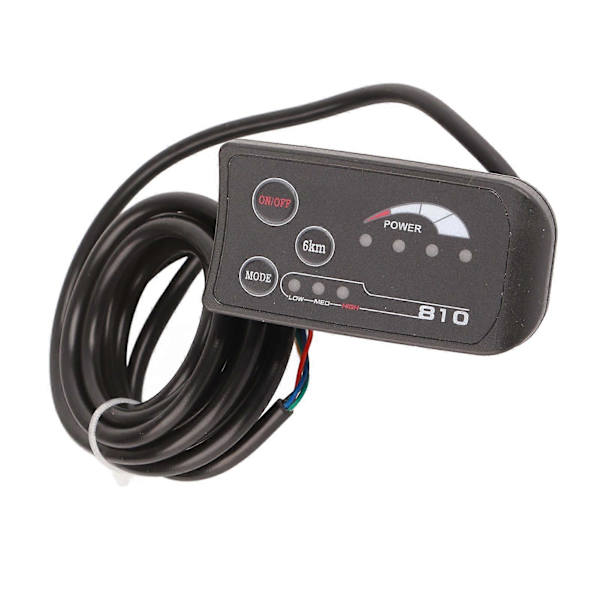 Elektrisk cykel 810 LED-display med 5-leder kabelkontrolpanel