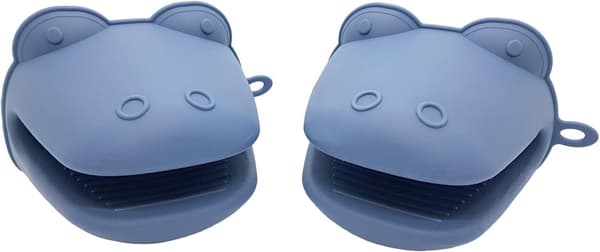 ##/2-pack Krokodill-formade Silikonhandskar Ugnsvantar Värmebeständiga##/
