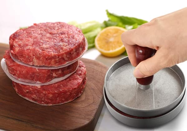 Hamburgerpresse og Pattypapir Sæt, Hamburgerpresse, Grillpresse