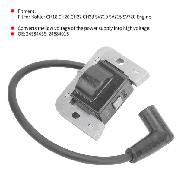 Tændspole 2458445S Udskiftning Passer til Kohler CH18 CH20 CH22 CH23 SV715 SV720 Motor