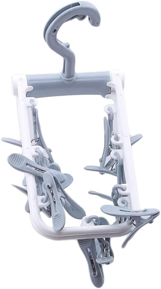 2-pack Portabel Vikbar Dropphängare Reseclip Strumpor Kläder Und