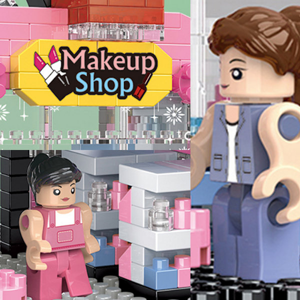 ##/Byggeklodser mini by gade scene, kosmetik butik, 829 stykker##/