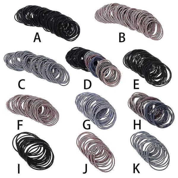 20/50/100 st Kvinnor Flickor Sport Löpning Gummiband Enfärgad Hårband