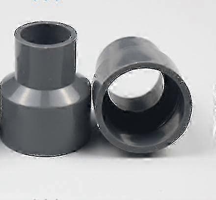 63mm X 50mm PVC Rør Reducer Fittings Kobling Hub Kobling Dwv Grå 2 stk