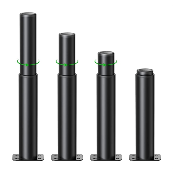 2 kpl säädettävät huonekalujalat, 18 cm säädettävä keittiöjalka