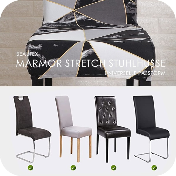 Stolsöverdrag Spandex Stolsöverdrag Jacquard Mönster Universal Matbord