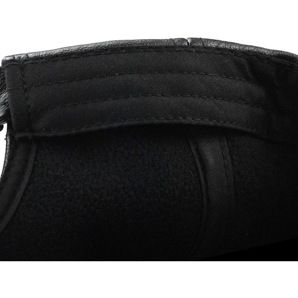 Herrar Läder Basebollkeps Justerbar Keps Sportmössa Beanie Flat