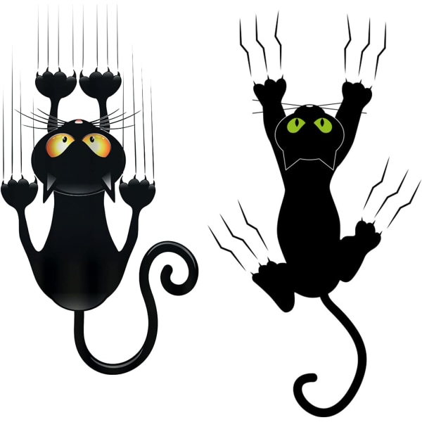 Katt Bilklistremerker, 2 Stykker Søte Katt Bilklistremerker Morsomme Bilklistremerker