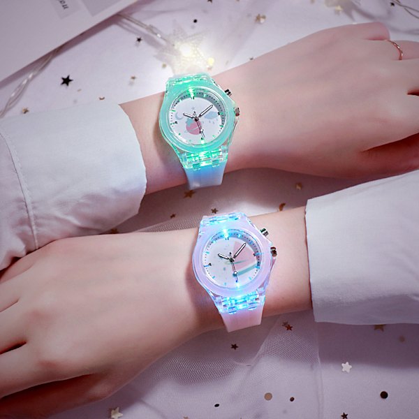 ##/Luminous barnklocka med silikonarmband##/