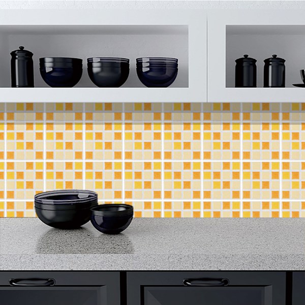 Kakeldekaler mosaik kakeldekaler i ett set om 10