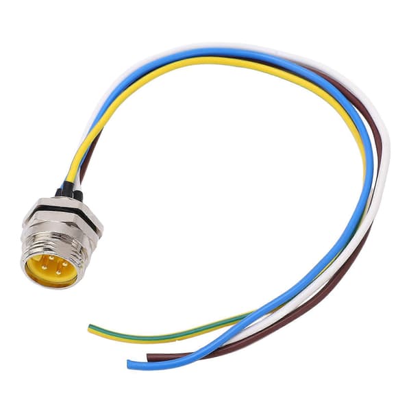 7/8 4-benet Han Luftfartsstik 300V 9A Strøm Elektrisk Terminal Ledning Stik med 16AWG 30cm Kabel