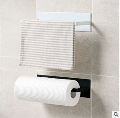 Papirhåndkleholder (Svart) Alle Selvklebende Papirhåndkleholdere