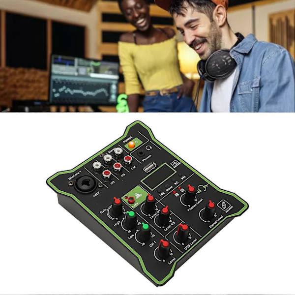 Mini Lydmikser Lossless 5 Kanal Bluetooth U Disk Avspilling Kompakt Opptakslydkort for Direktestrømming