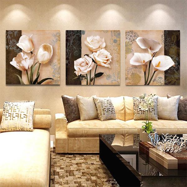 Stue dekorativt maleri - 30*40*3 - Klassisk rose, Hotel r