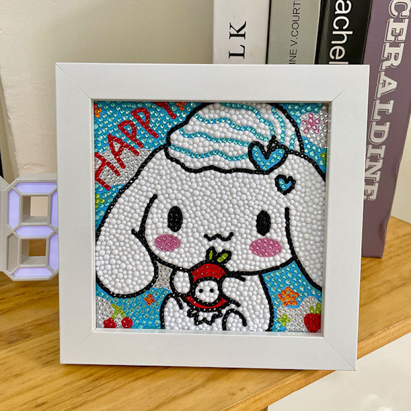 One Piece Cinnamon Dog 5D Diamantmålning Kit DIY Stora Stenar för Barn