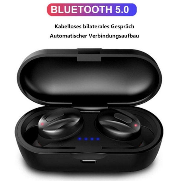 Bluetooth 5.0 Hodetelefoner Trådløse Ørepropper In-Ear Bluetooth Hodetelefoner
