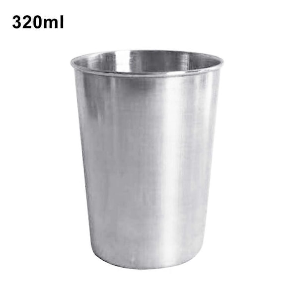 30/70/180/320ml Rustfritt Stål Kopp Drikke Kaffe Øl Te Camping Vann Krus 320ml