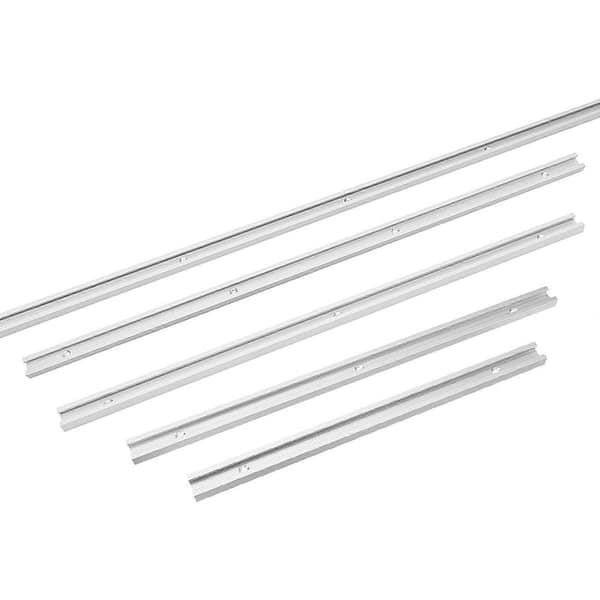 Universal T-skinne Aluminium Legering Multifunktionel 1220mm Hvid Farve T-slot