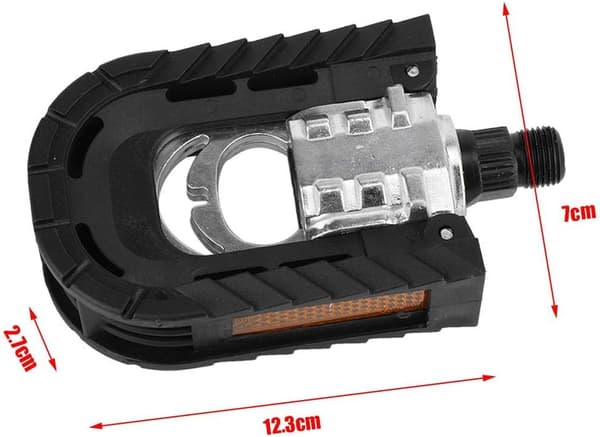 1 Par Foldbare Sykkelpedaler for Landeveissykkel Folding Bi