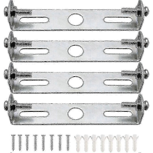 4-pakks takplatebrakett for lysarmatur 90 mm jordet med skruer, oppheng for taklampe