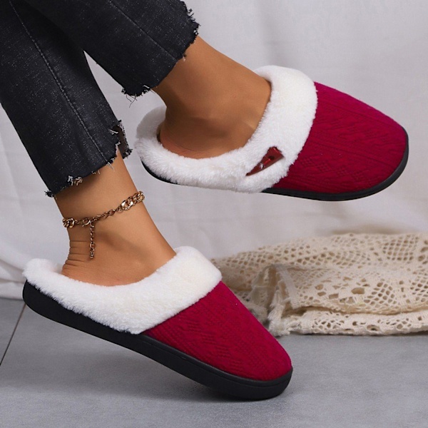 ##/（40-41）bomullstofflor varma platta tofflor tofflor tofflor##/