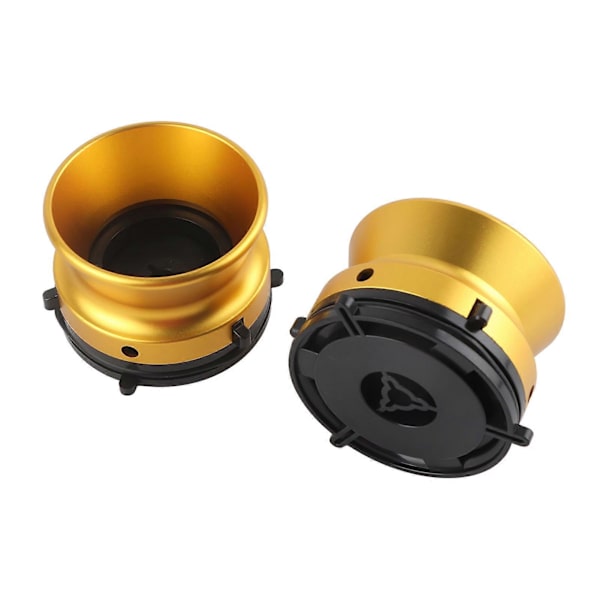 1 par NAB Hub-adaptere, professionel poleret aluminiumslegering, 10 tommer åbner til Studer ReVox til Akai til Teac guld