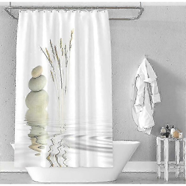 Duschdraperi 120 X 180 Cm Digitaltryck Modern Design Vattentätt Tvättbart Mögelresistent Polyestertyg Med Krokar Ingår
