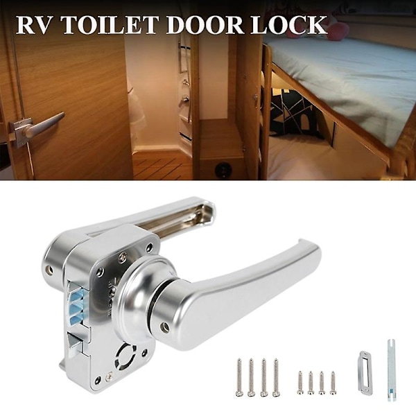 Rv Toilet Dørlås Badeværelsesdørlås Caravan Bådlåsgreb