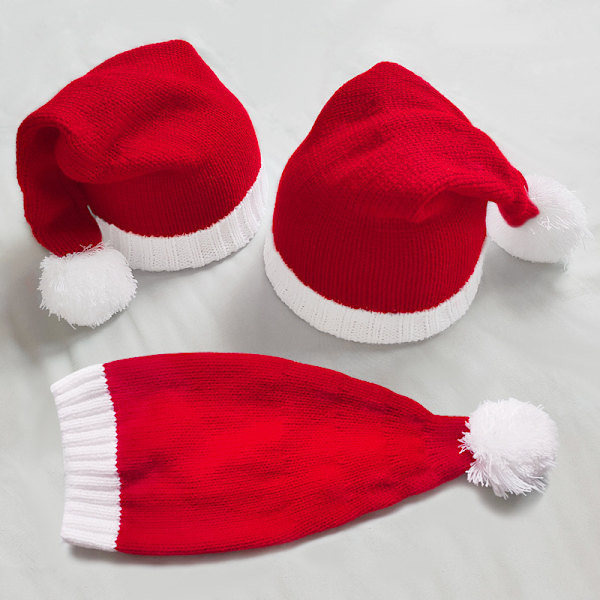 ##/2-delad julhatt Stickad barnhatt##/