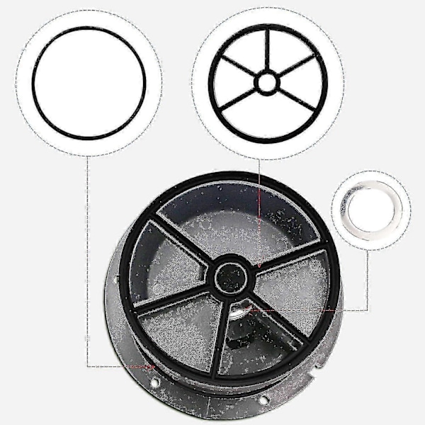 Poolfilterventil Spindel Säte Packningssatser Kompatibla med Hayward (1 12\" Vari-flo Ventiler)