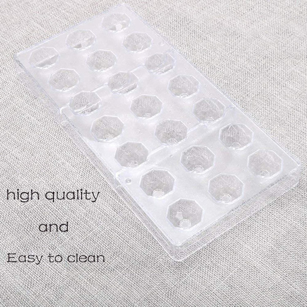 Transparent Chokladform, Klar Plast Godisform, För