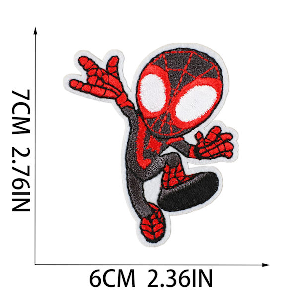 ##/20 stycken Stick Spider-Man & His Amazing Friends Stryk-på Broderi##/
