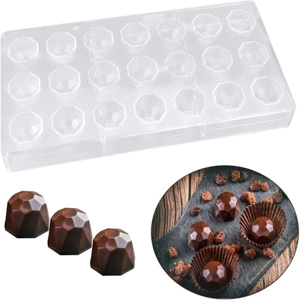 Transparent Chokladform, Klar Plast Godisform, För