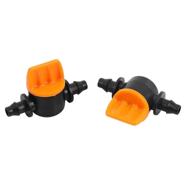 Mini Ventil med 4/7mm Slange Hagevanning Pigget Vannstrømningskontrollventil Landbruksverktøy Drypp
