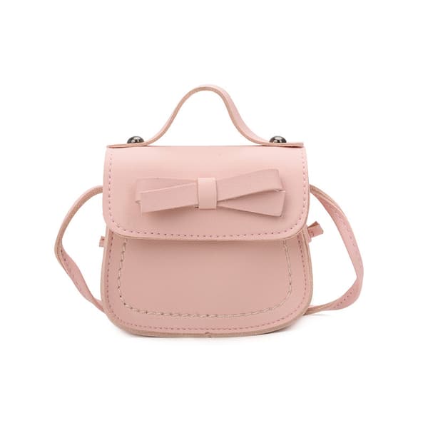 Pige Pink Skuldertaske med Blomst Pung Mini Pengepung Håndtaske