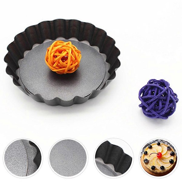 2 stk. rund non-stick kakeform med løs bunn, bakeform 8cm