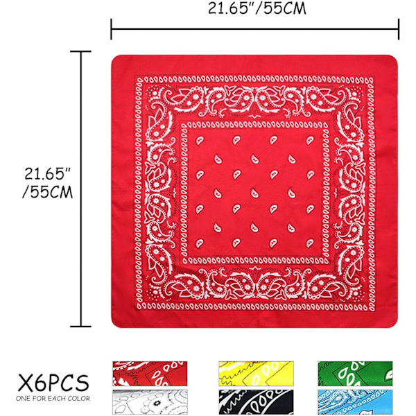Halsduk Halsdukar Rem Cashewnöt Bandana Design Halsduk Nyhet