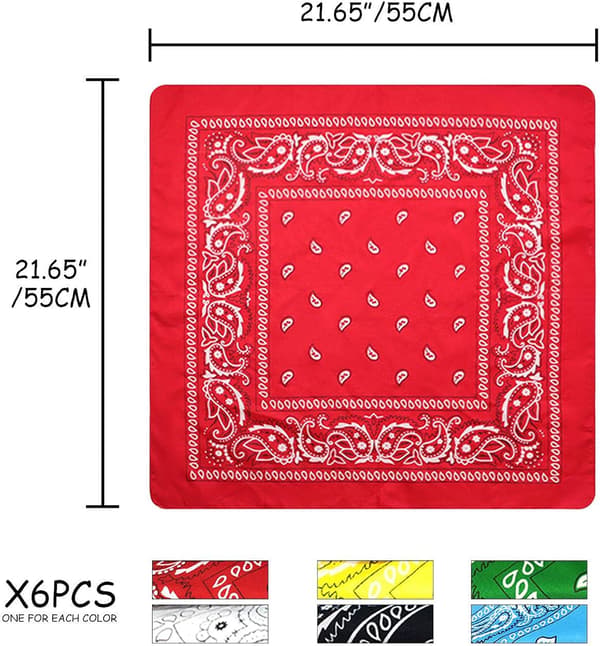 Sjal Hals Sjal Stropp Cashew Nøtt Bandana Design Sjal Nyhet